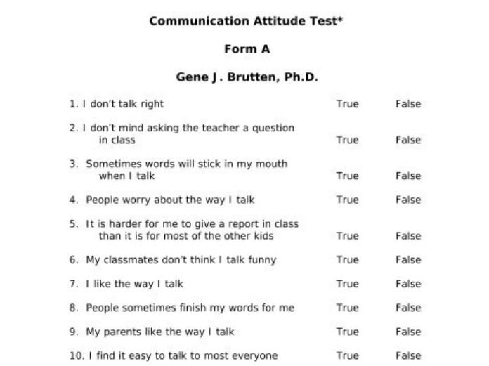 Attitude Test